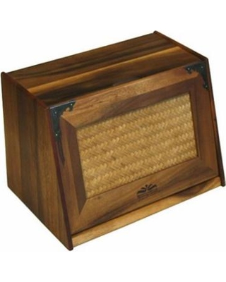 Mountain Woods XL Acacia Wood Antique-Style Bread Box